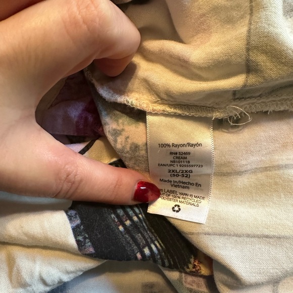 Hawaiian Style Camp Shirt Resort Photo Vacation Buttonup California Miami 2x - Picture 4 of 6